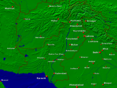 Pakistan Towns + Borders 1600x1200